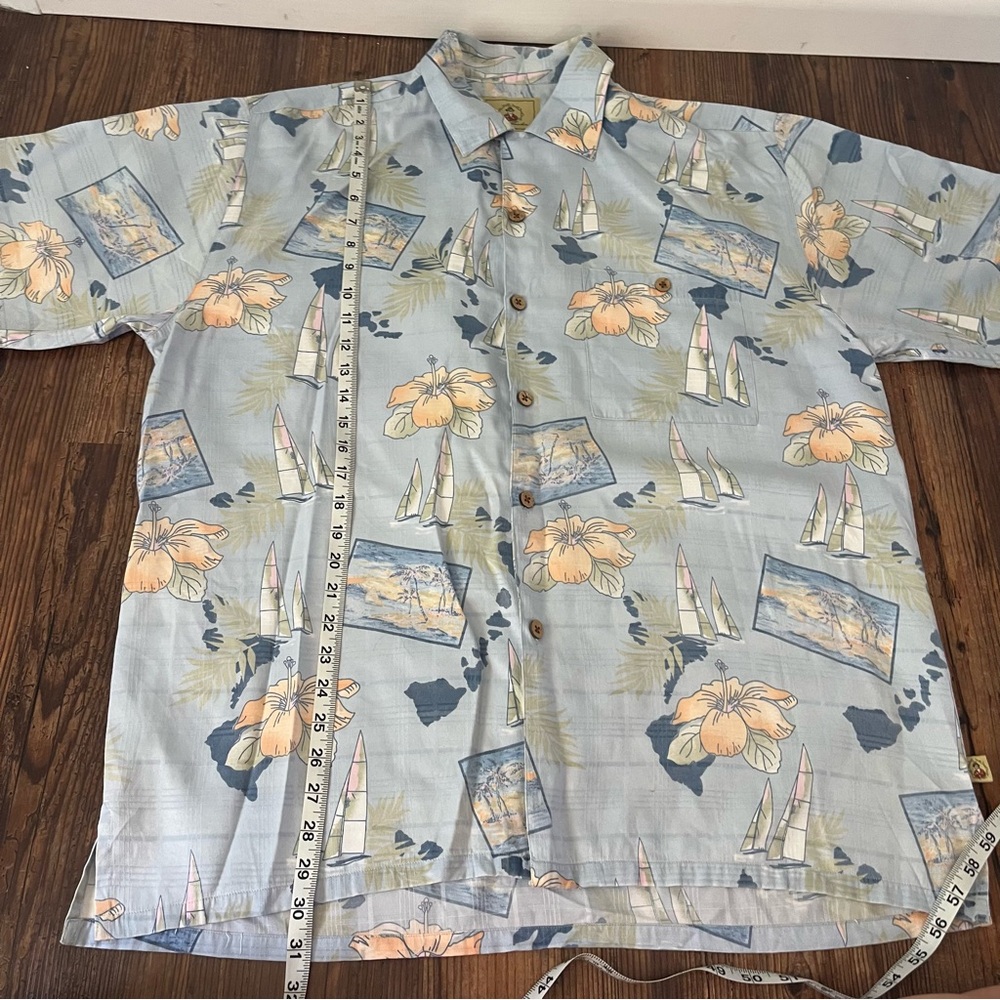 Joe Marlin Hawaiian Vacation Button Down Shirt Size Large - Picture 5 of 10